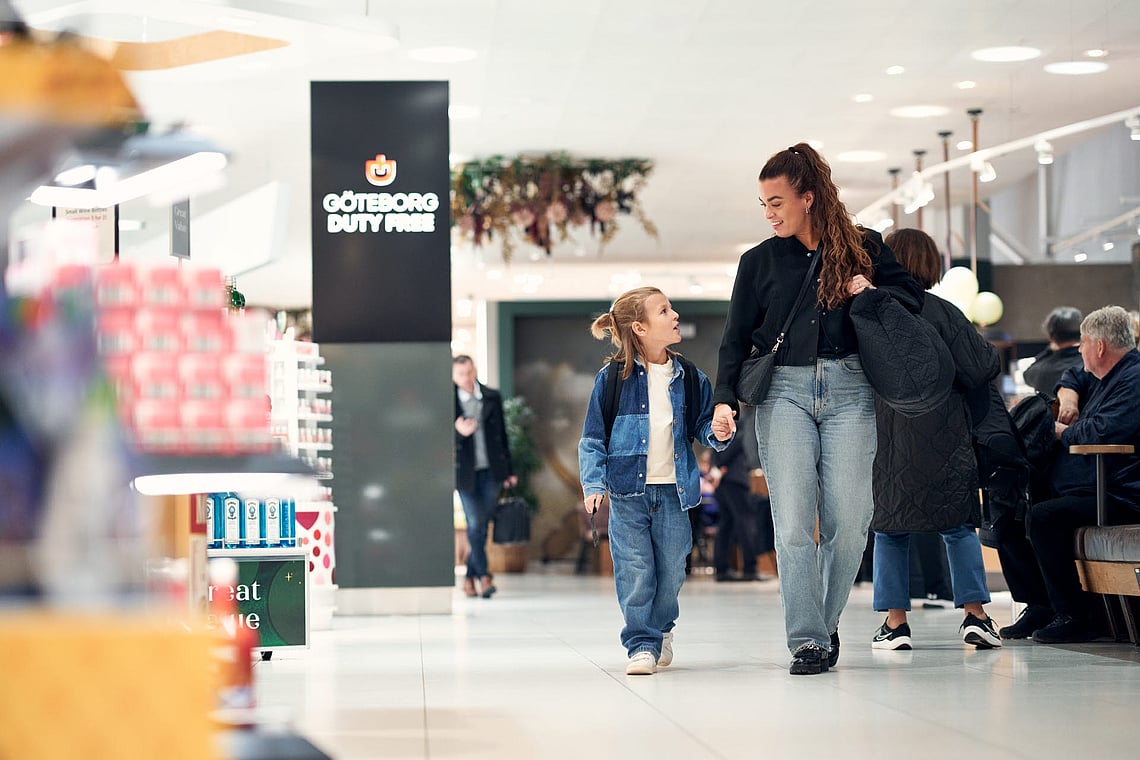Travelers at Gothenburg Landvetter Airport